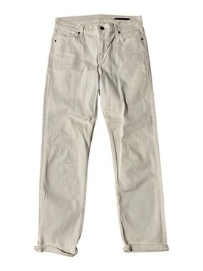 Goldsign Women's Straight Leg Jeans in Off-White